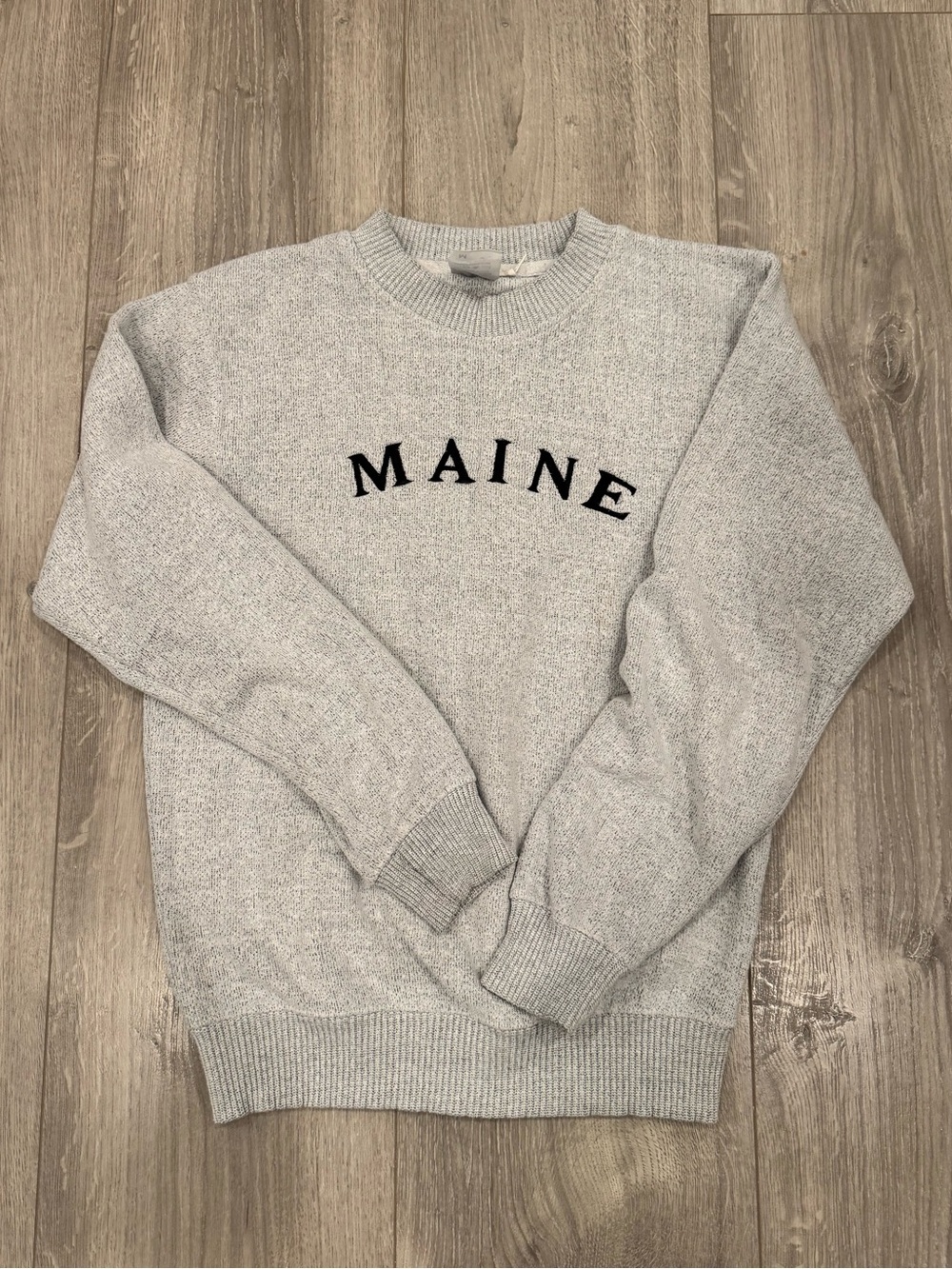 Maine Crewneck Sweater - Light Gray